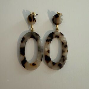 Madewell Tortoiseshell Oval Earrings